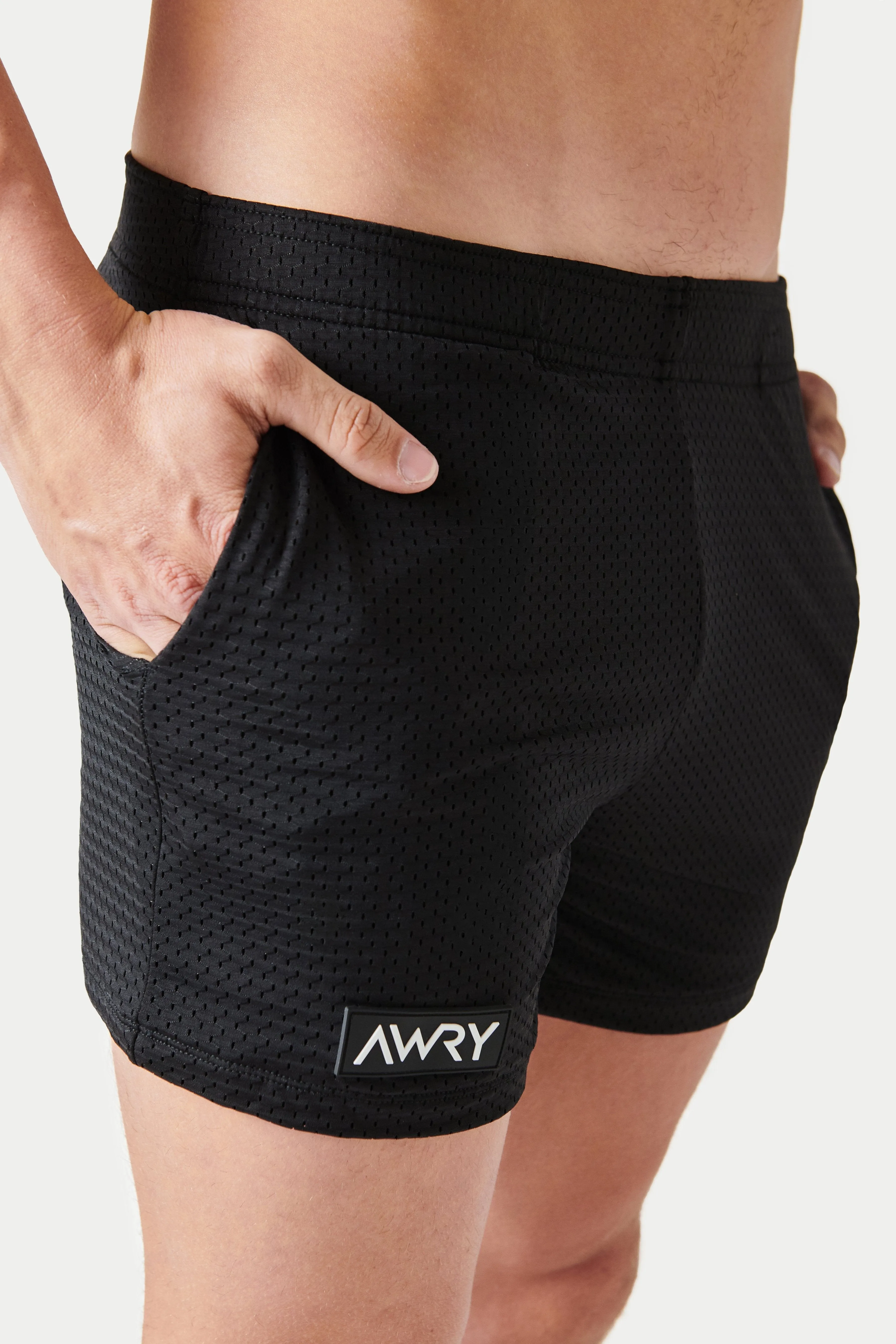 Awry Varsity Shorts - Black sold by Underwear Expert