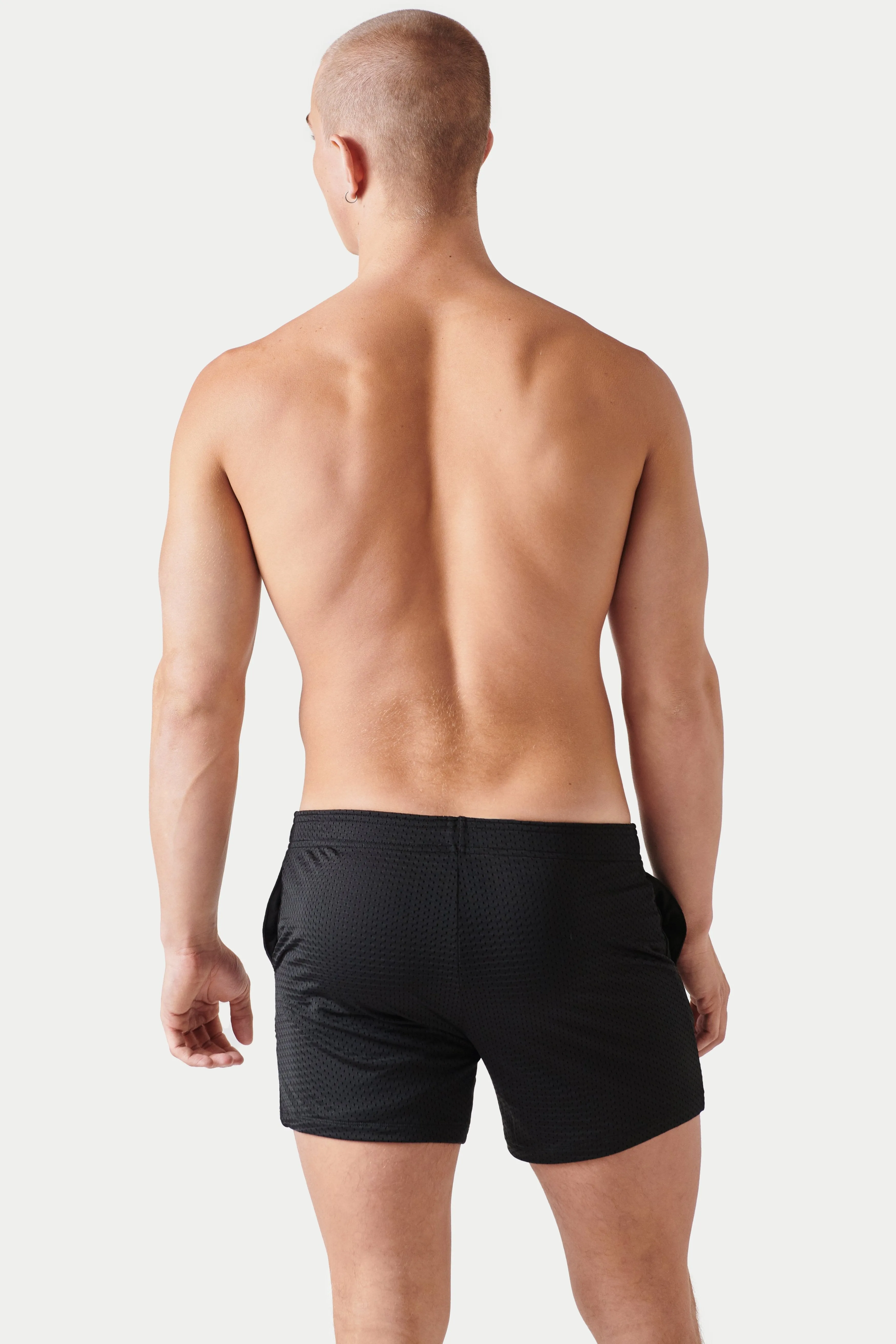 Awry Varsity Shorts - Black sold by Underwear Expert product image thumbnail 5