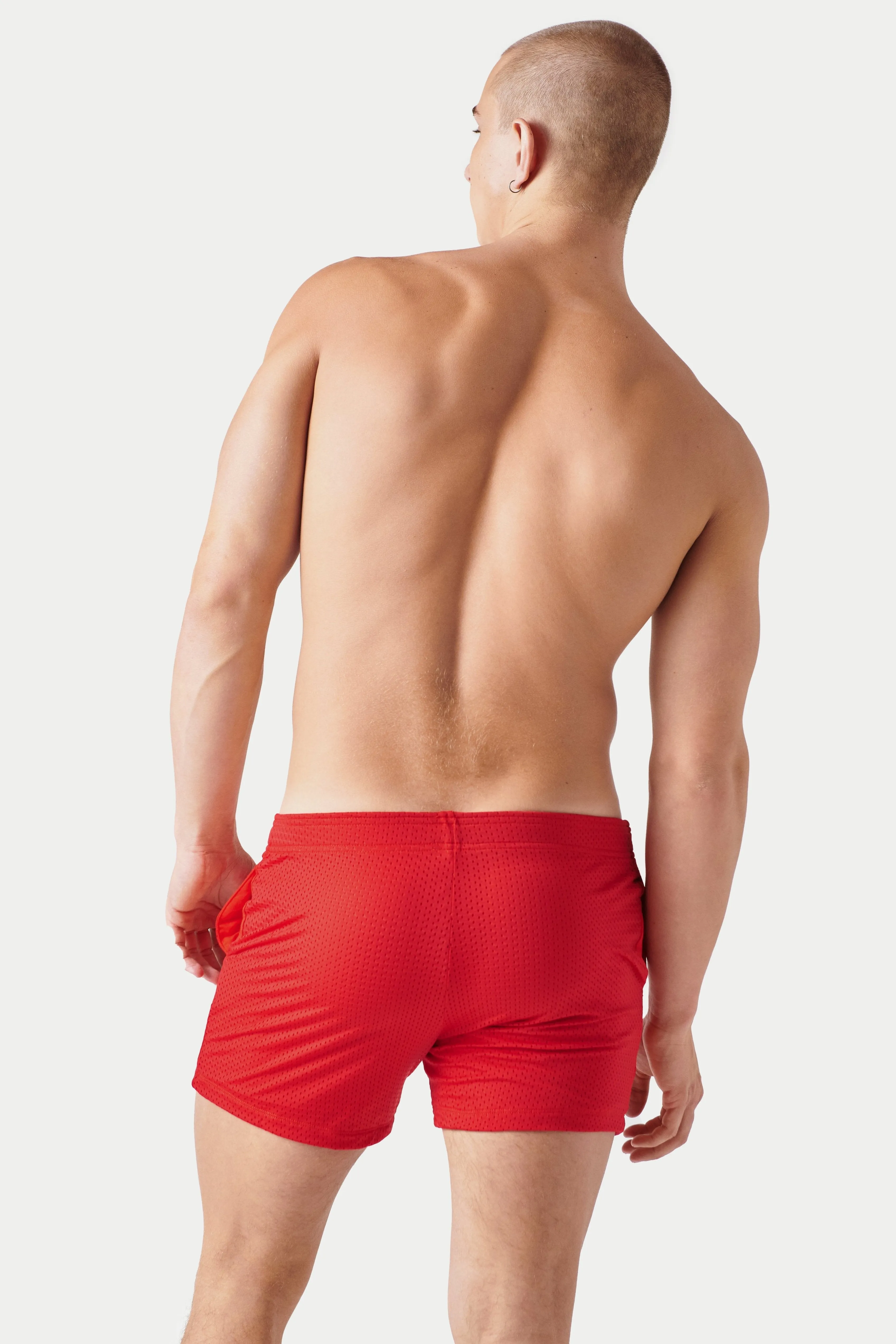 Awry Varsity Shorts - Red sold by Underwear Expert product image thumbnail 5
