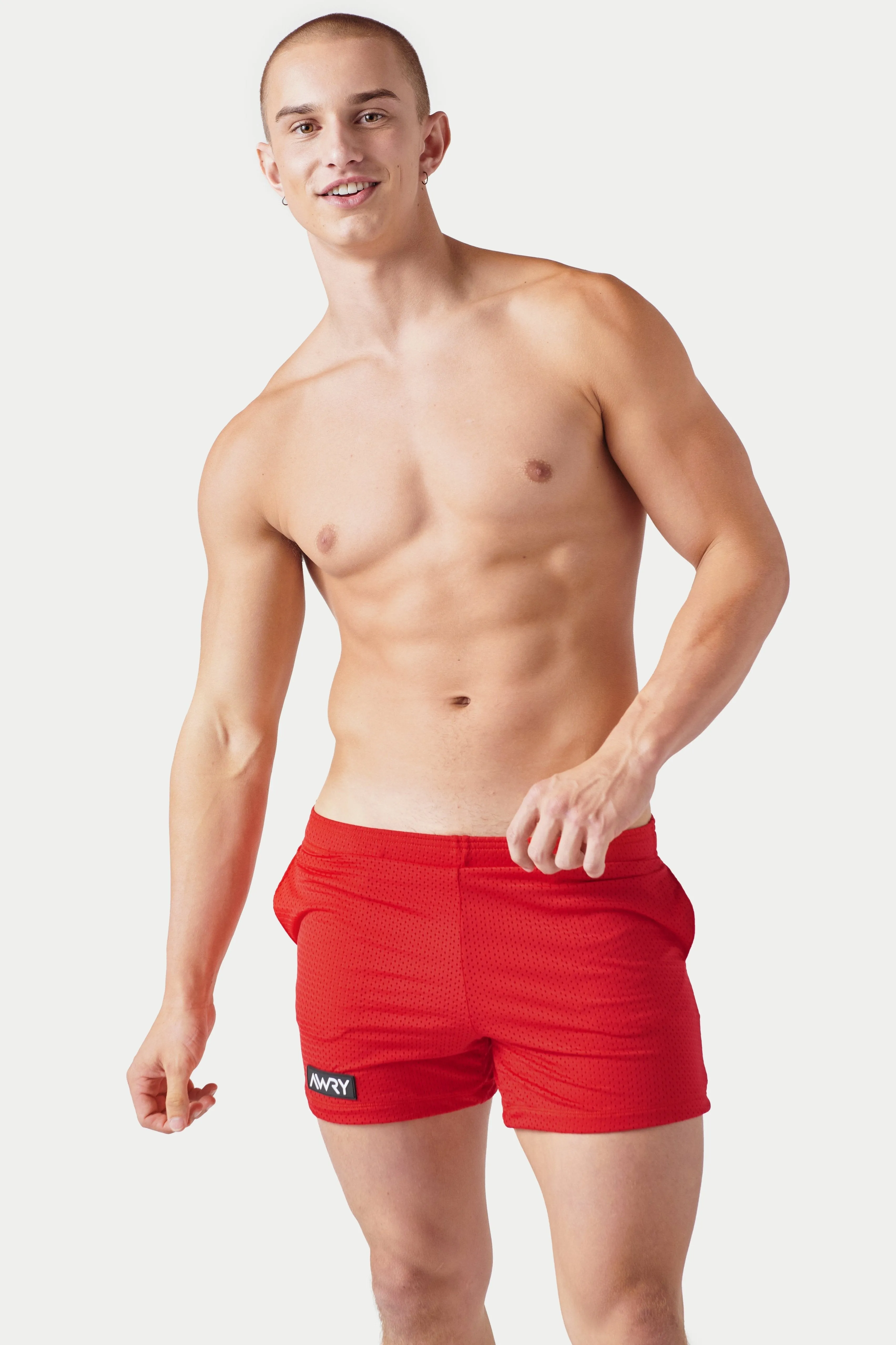 Awry Varsity Shorts - Red sold by Underwear Expert product image thumbnail 2