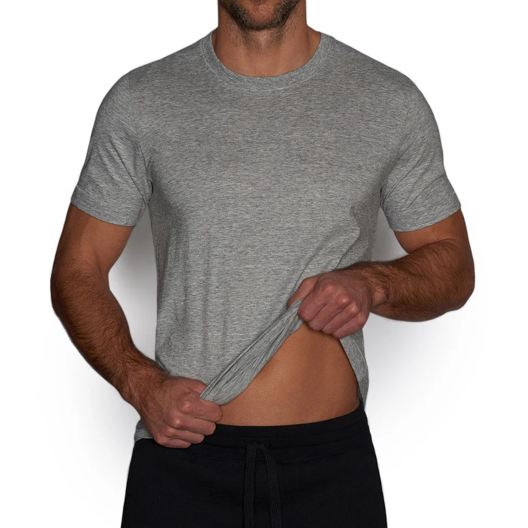 C-IN2 Layers Slim Crew Neck T-Shirt Grey Heather sold by Underwear Expert