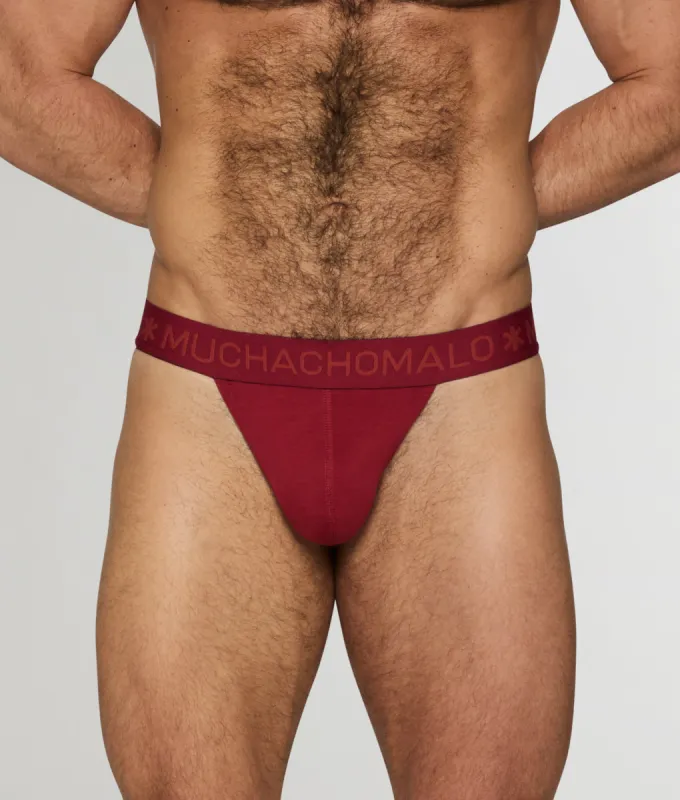 Muchachomalo Solid Thong Ruby sold by Underwear Expert
