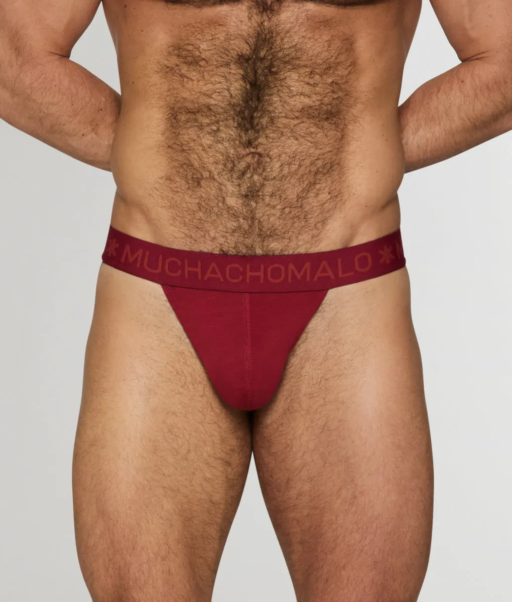 Muchachomalo Solid Thong Ruby sold by Underwear Expert