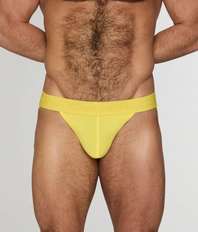 Muchachomalo Solid Thong Bright Yellow sold by Underwear Expert