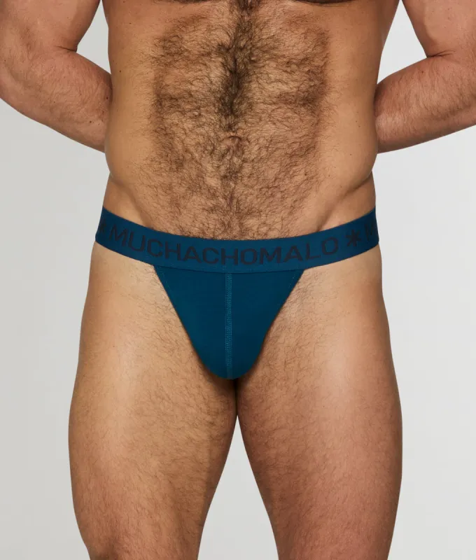 Muchachomalo Solid Thong Azure sold by Underwear Expert
