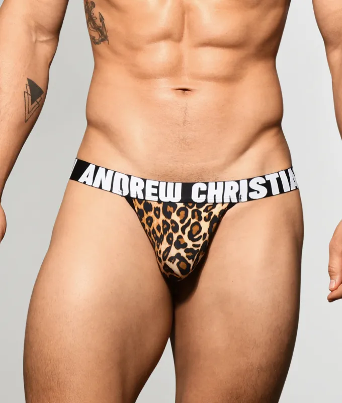 Andrew Christian Almost Naked Leopard Jockstrap sold by Underwear Expert