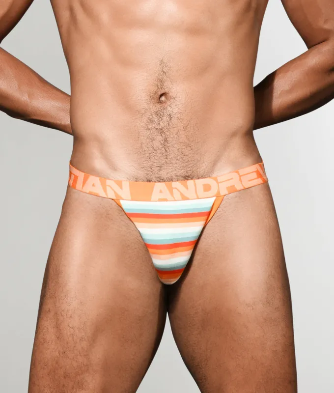 Andrew Christian Almost Naked Tulum Stripe Jockstrap sold by Underwear Expert