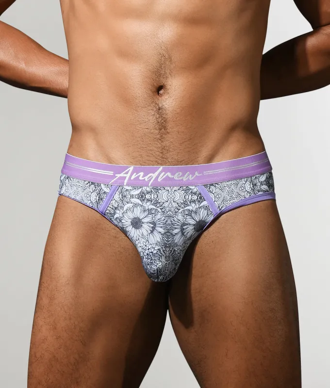 Andrew Christian Almost Naked Eco Botanical Sunflower Brief sold by Underwear Expert