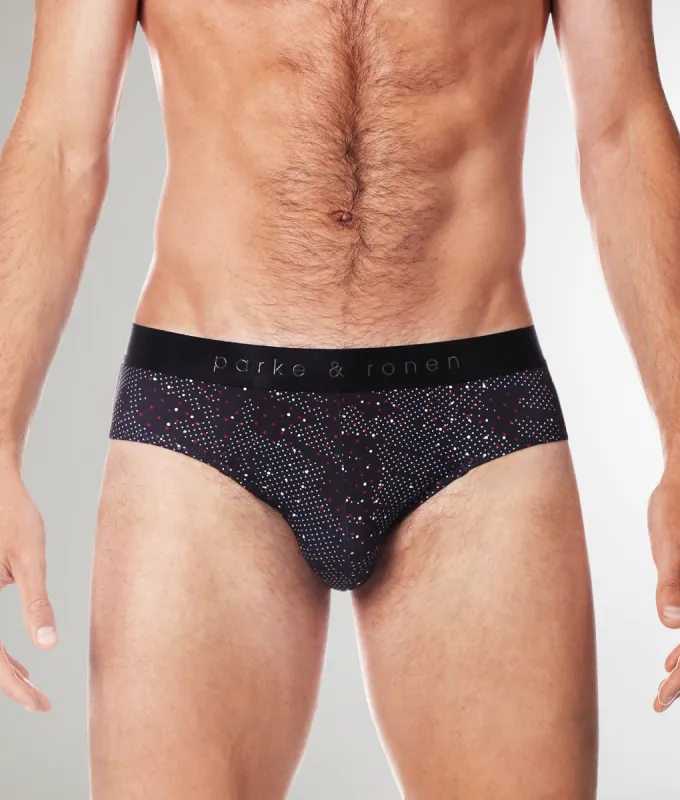 Parke & Ronen Printed Low-Rise Brief sold by Underwear Expert