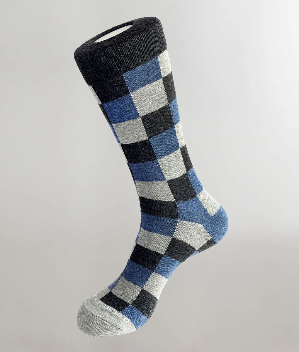 Unsimply Stitched Diagonal Checker Crew Sock sold by Underwear Expert