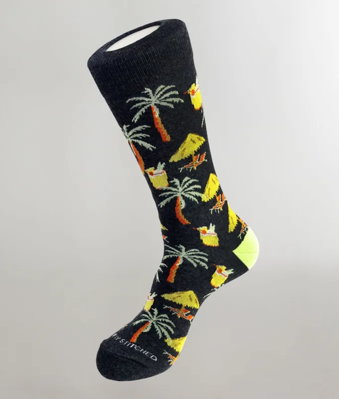 Unsimply Stitched Island Vibes Crew Sock sold by Underwear Expert