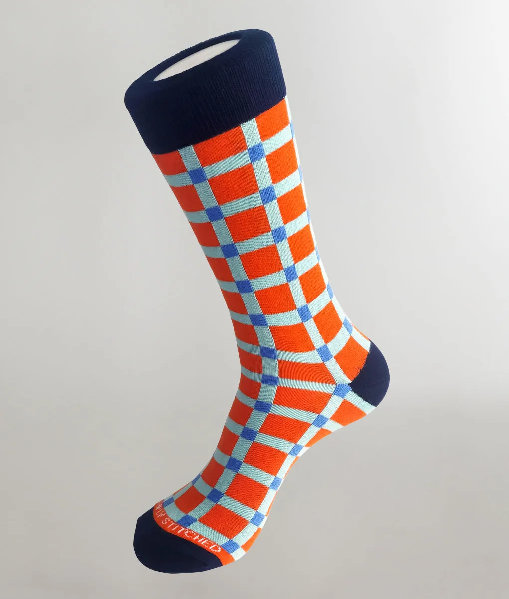 Unsimply Stitched Gingham Crew Sock sold by Underwear Expert