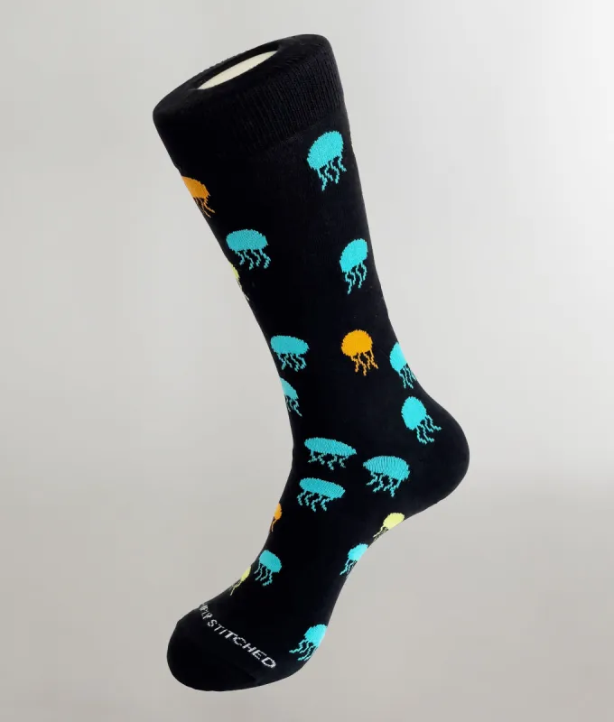 Unsimply Stitched Jelly Fish Crew Sock sold by Underwear Expert