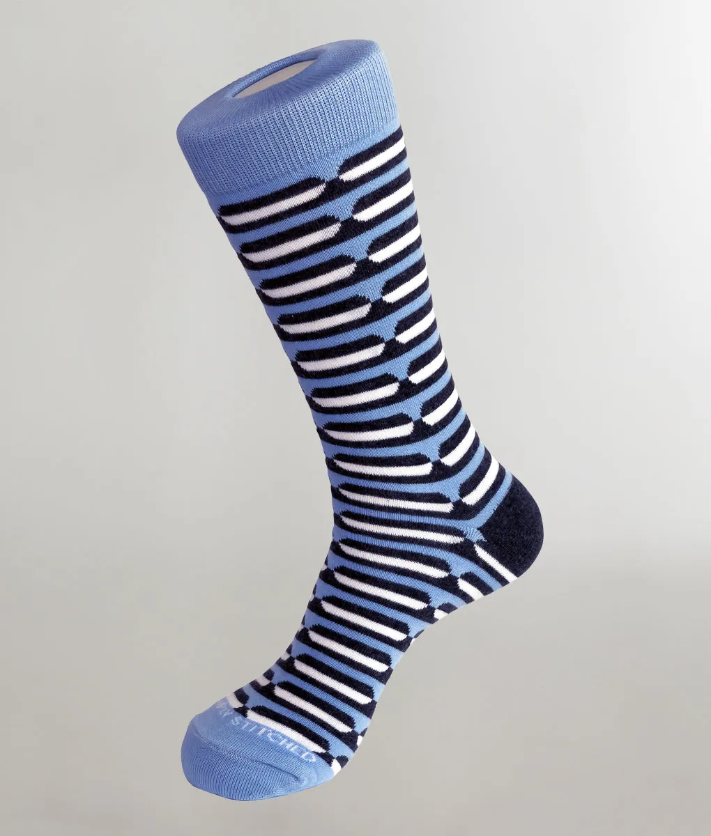 Unsimply Stitched Deco Stripe Crew Sock sold by Underwear Expert product image thumbnail 2