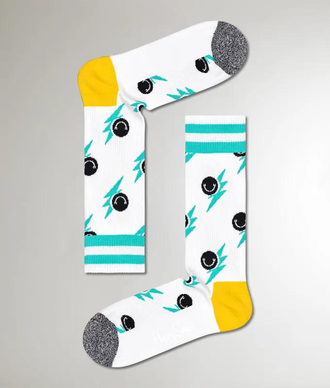 Happy Socks Smile Flash Crew Sock sold by Underwear Expert