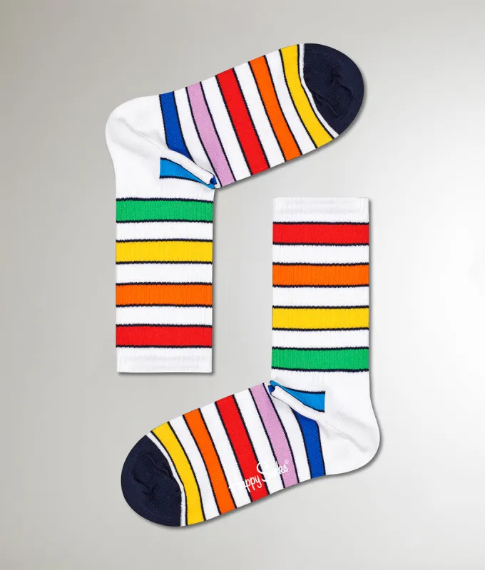 Happy Socks Multi Stripe 3/4 Crew Sock sold by Underwear Expert