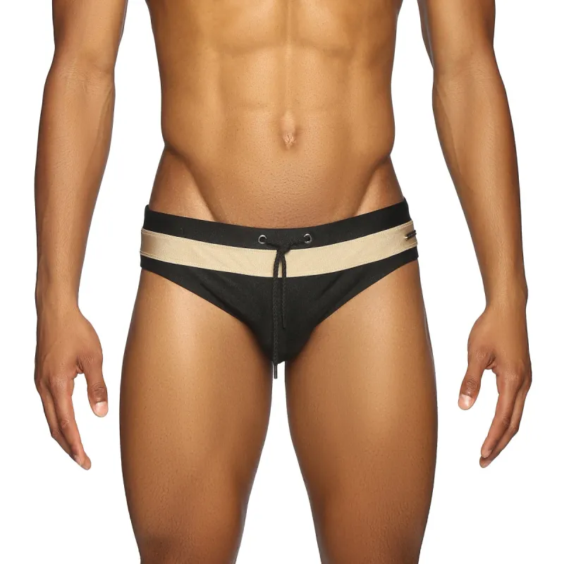 Parke & Ronen New Resort '25 - Obsidian Colorblock Meridian Bikini sold by Underwear Expert