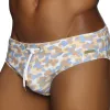 Parke & Ronen New Resort '25 - Cloud Leopard Gold Print Meridian Bikini sold by Underwear Expert