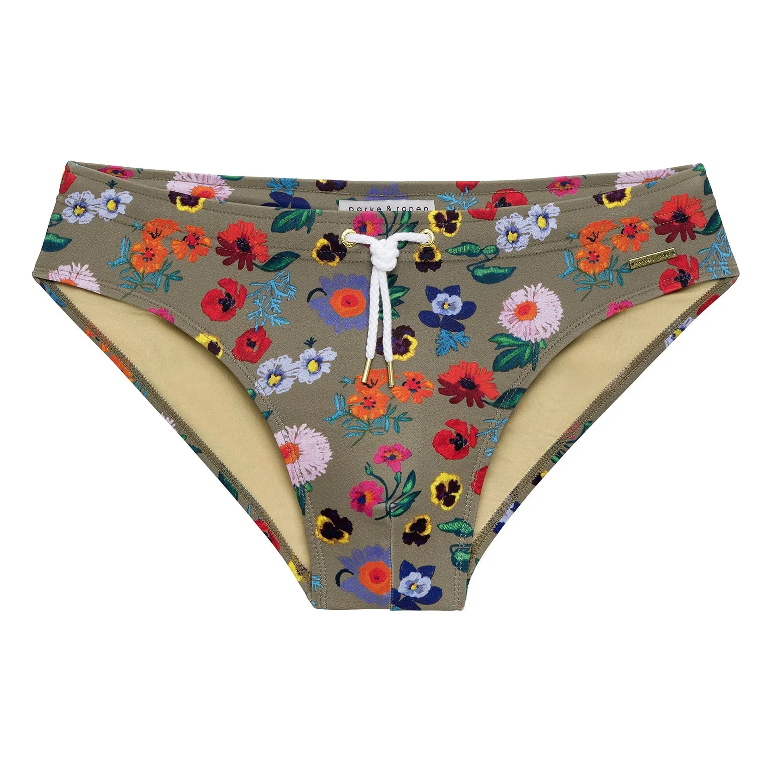 Parke & Ronen New Resort '25 - Brasilia Khaki Print Meridian Bikini sold by Underwear Expert product image thumbnail 5