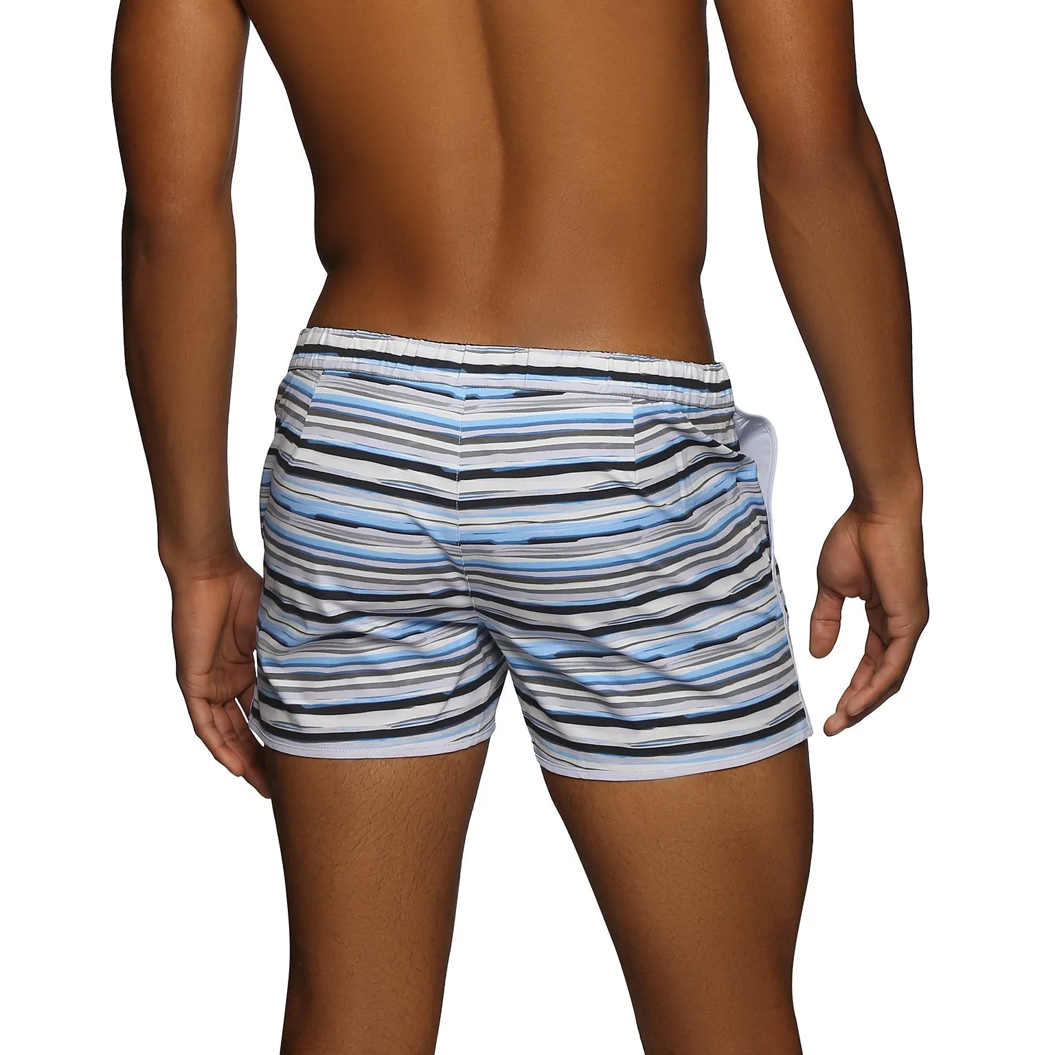 Parke & Ronen New Resort '25 - Horizon Stripe Blue Print 2" Angeleno Stretch sold by Underwear Expert product image thumbnail 3