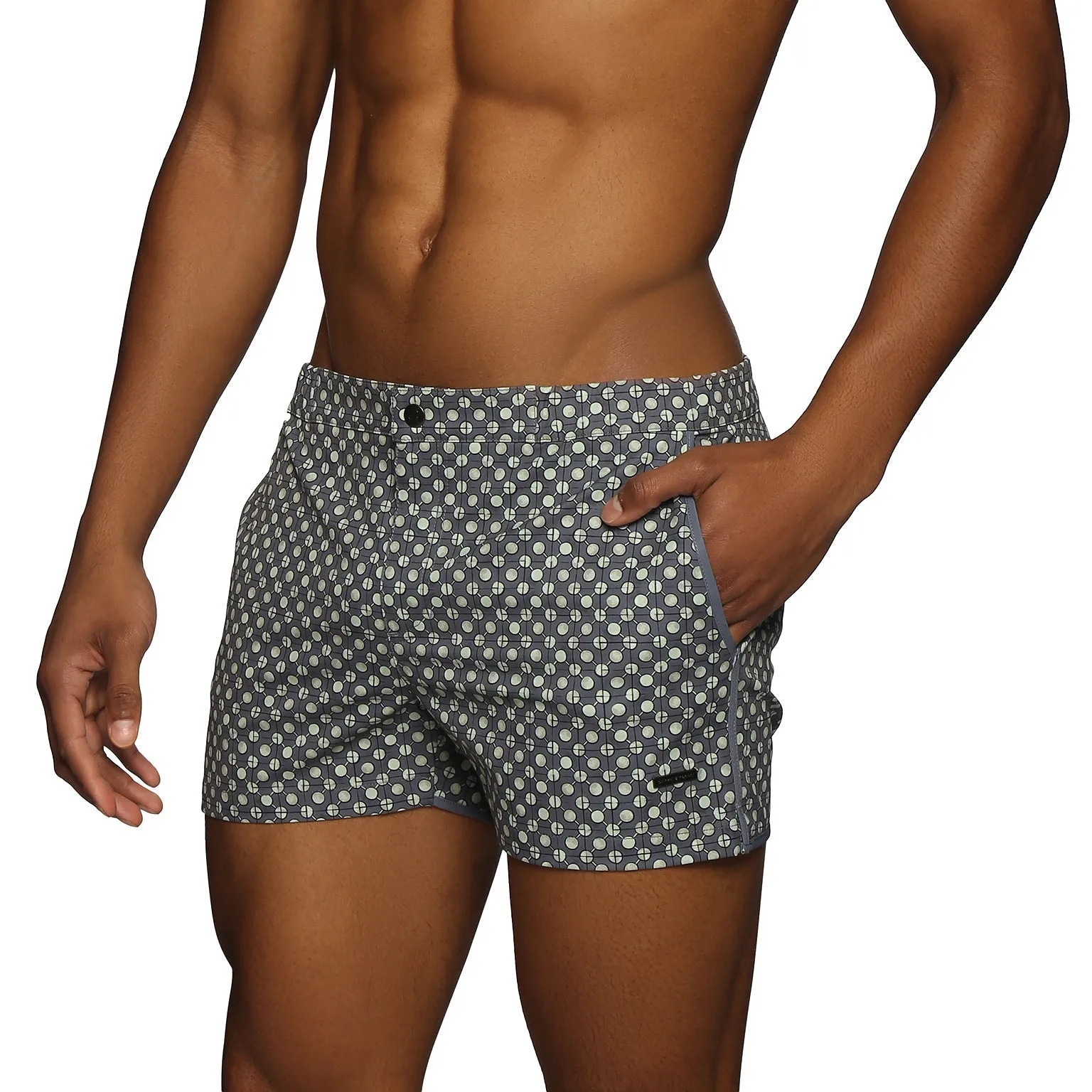 Parke & Ronen New Resort '25 - Mid Century Green Print 2" Angeleno Stretch sold by Underwear Expert product image thumbnail 2