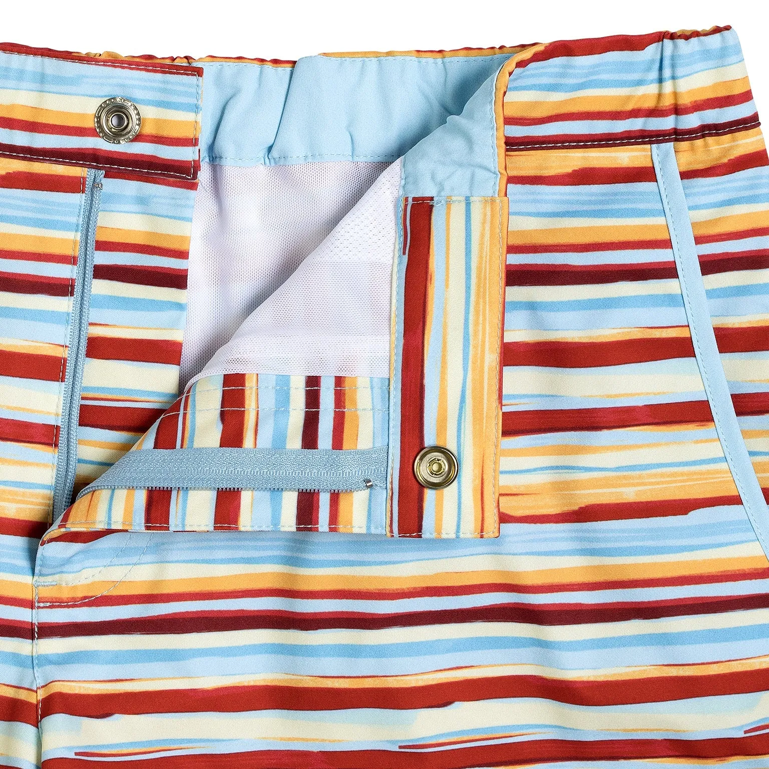 Parke & Ronen New Resort '25 - Horizon Stripe Orange Print 2" Angeleno Stretch sold by Underwear Expert product image thumbnail 5