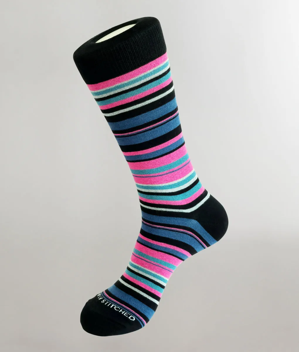 Unsimply Stitched Griddy Stripe Crew Sock sold by Underwear Expert