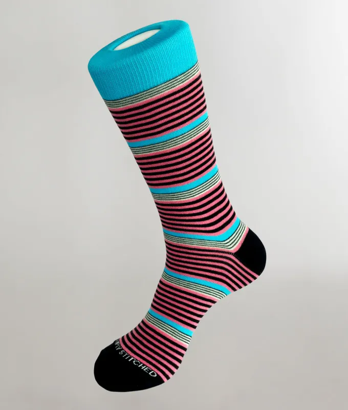 Unsimply Stitched Sandy Stripe Crew Sock sold by Underwear Expert