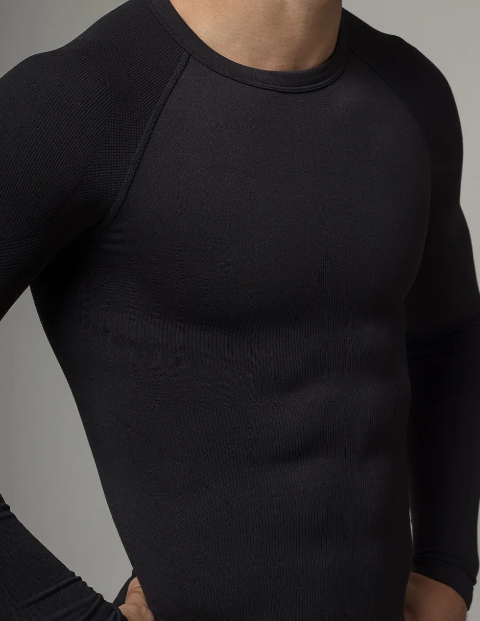 Rounderbum Seamless Compression Long Sleeve Shirt Black sold by Underwear Expert product image thumbnail 5