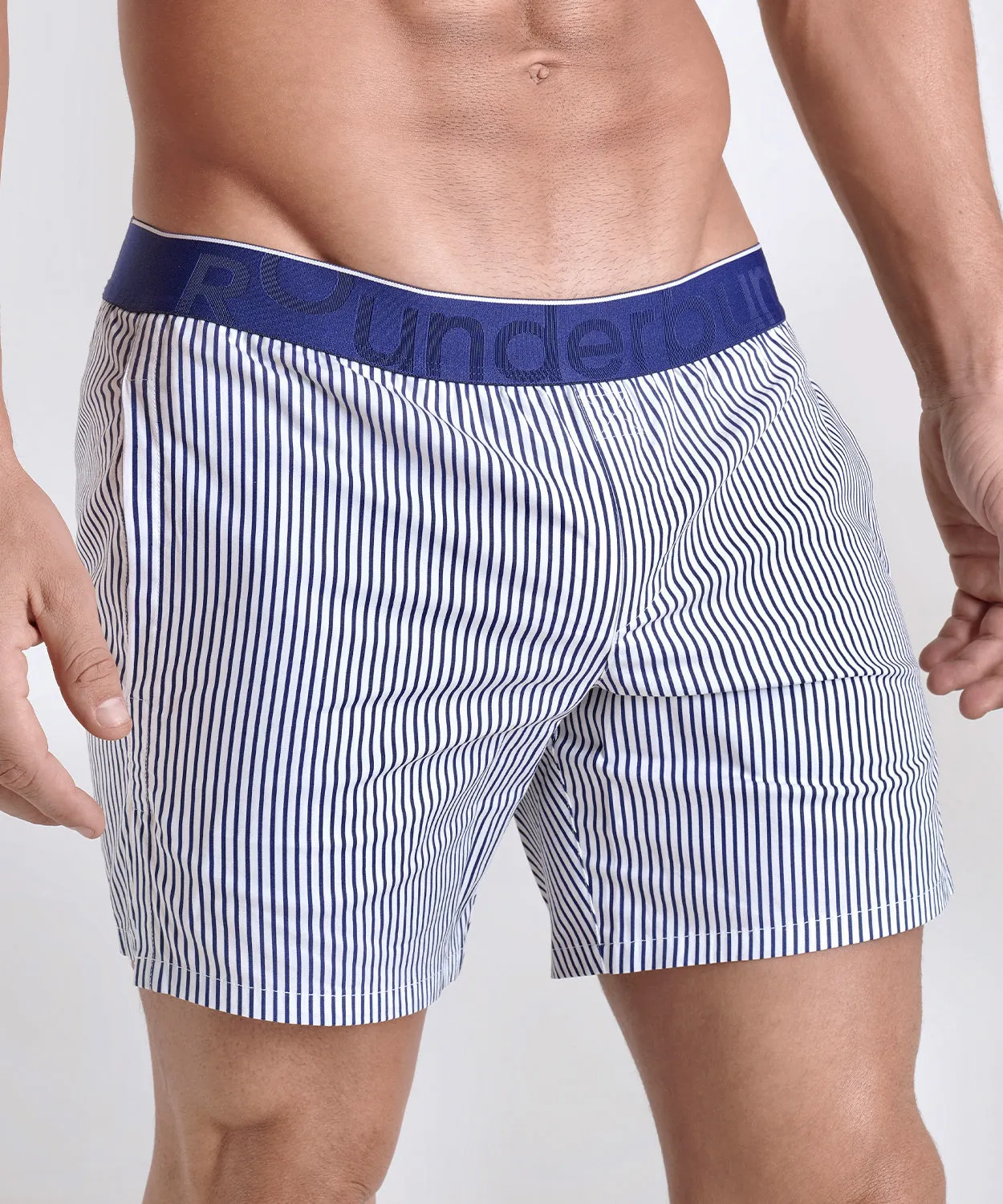 Rounderbum Lift Lounge Boxer Navy sold by Underwear Expert