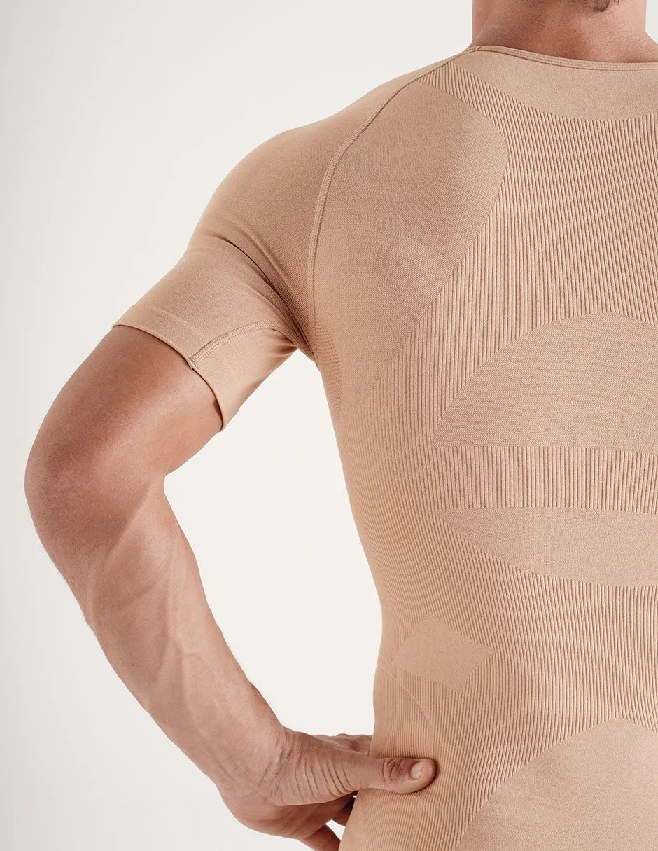 Rounderbum Seamless Compression T-Shirt Tan sold by Underwear Expert product image thumbnail 3