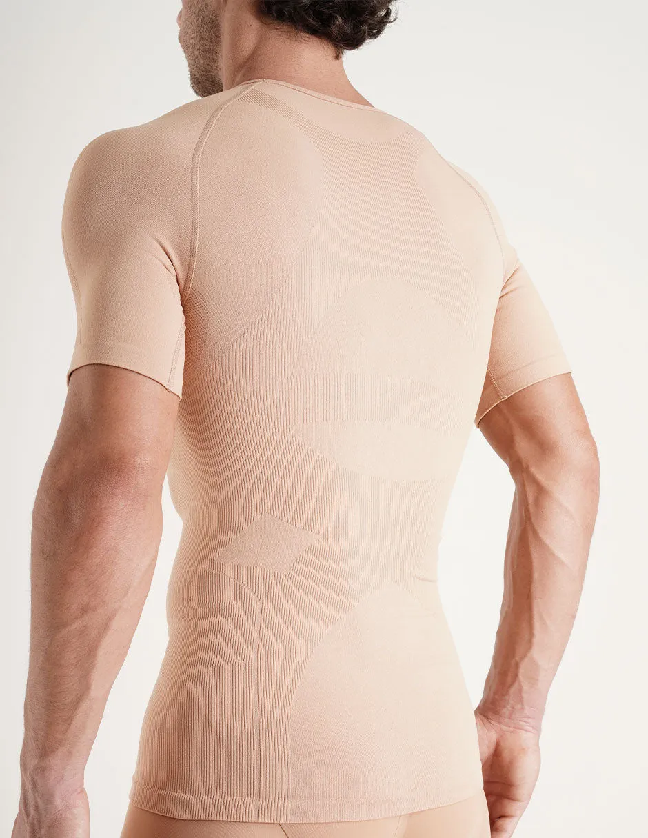 Rounderbum Seamless Compression T-Shirt Tan sold by Underwear Expert product image thumbnail 2