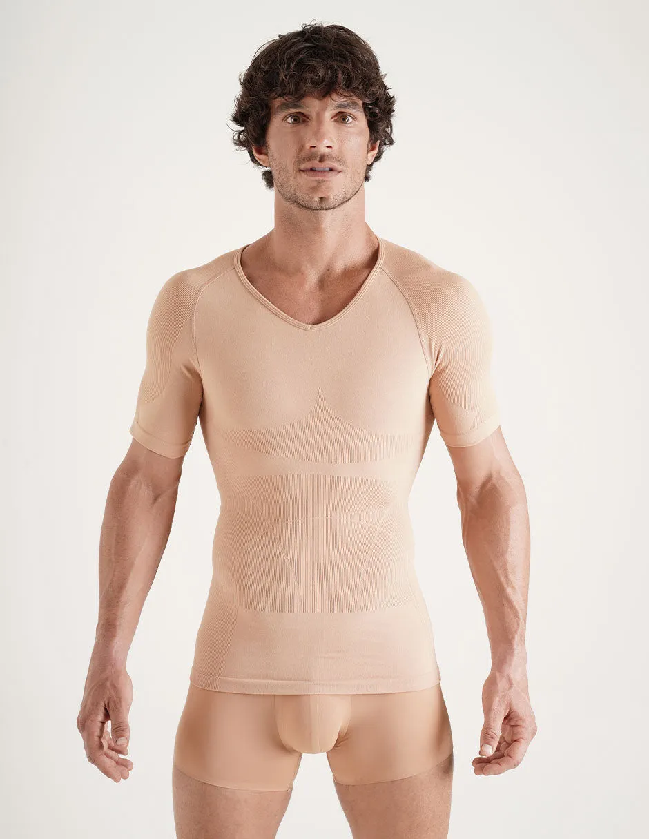 Rounderbum Seamless Compression T-Shirt Tan sold by Underwear Expert product image thumbnail 5