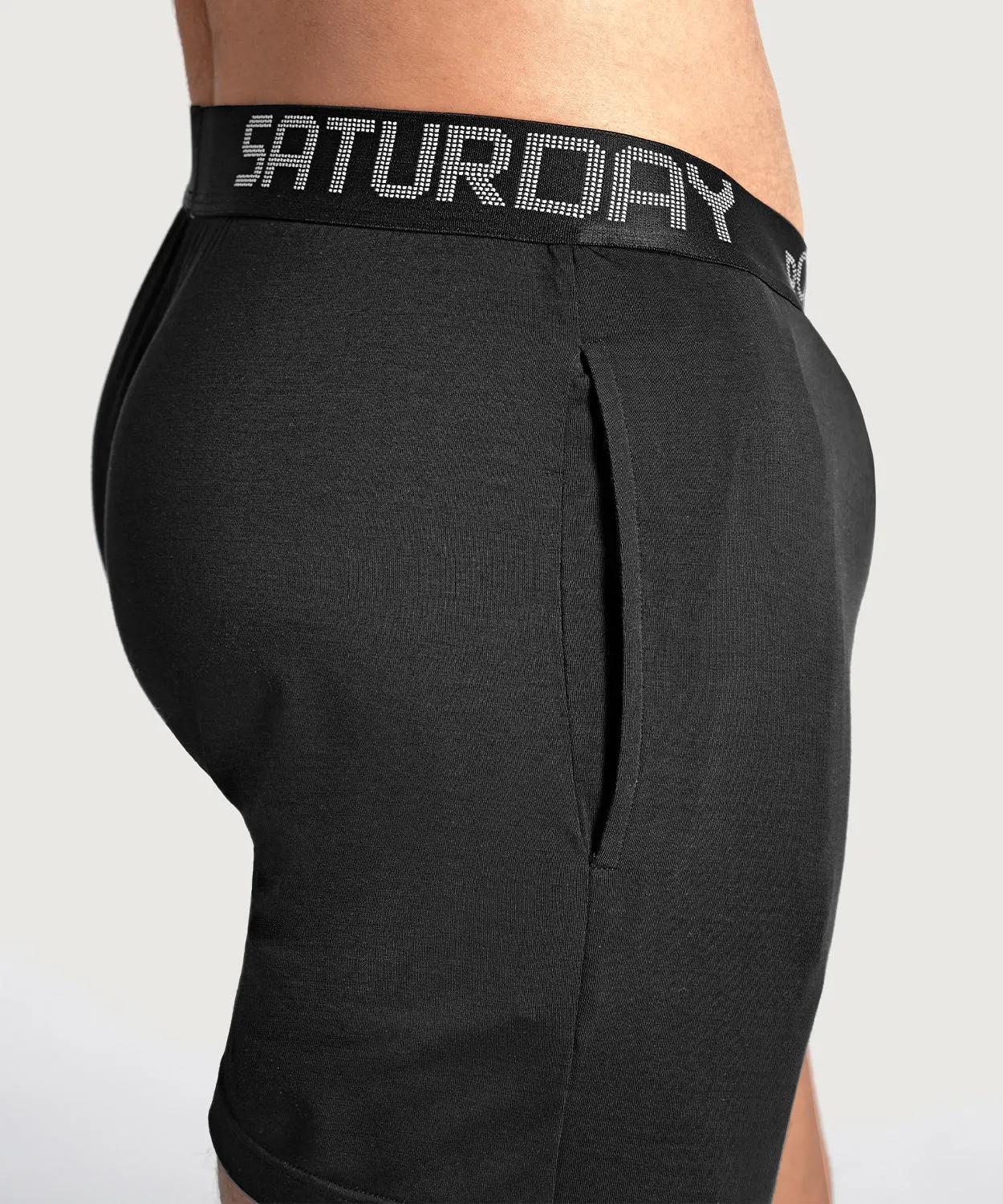 Rounderbum Bum Around Pajama Short Black sold by Underwear Expert product image thumbnail 3