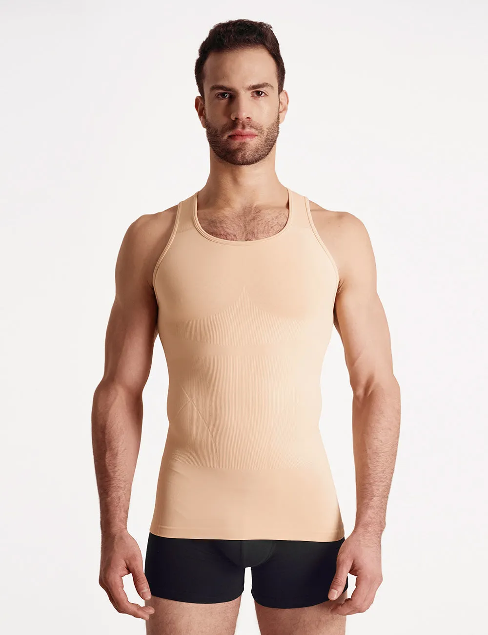Rounderbum Seamless Compression Tank Top Sand sold by Underwear Expert product image thumbnail 4