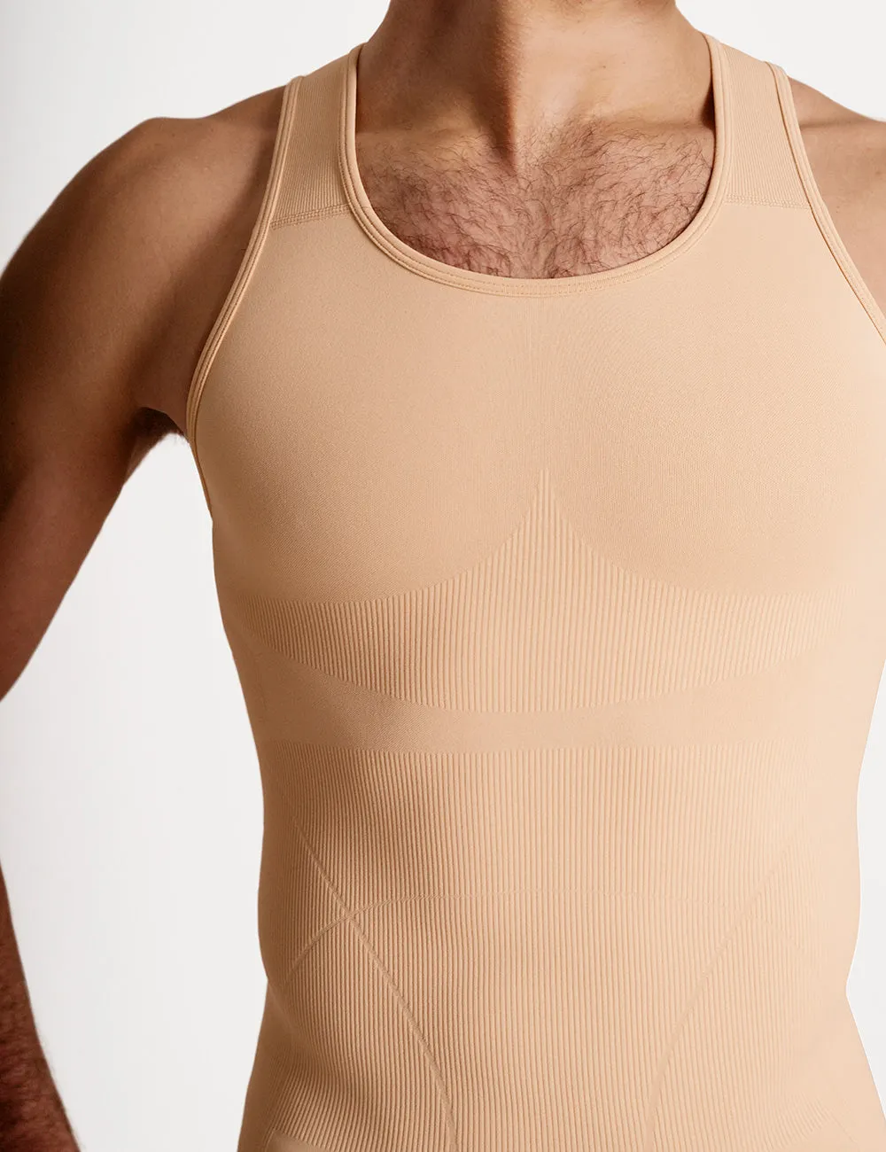 Rounderbum Seamless Compression Tank Top Sand sold by Underwear Expert product image thumbnail 3
