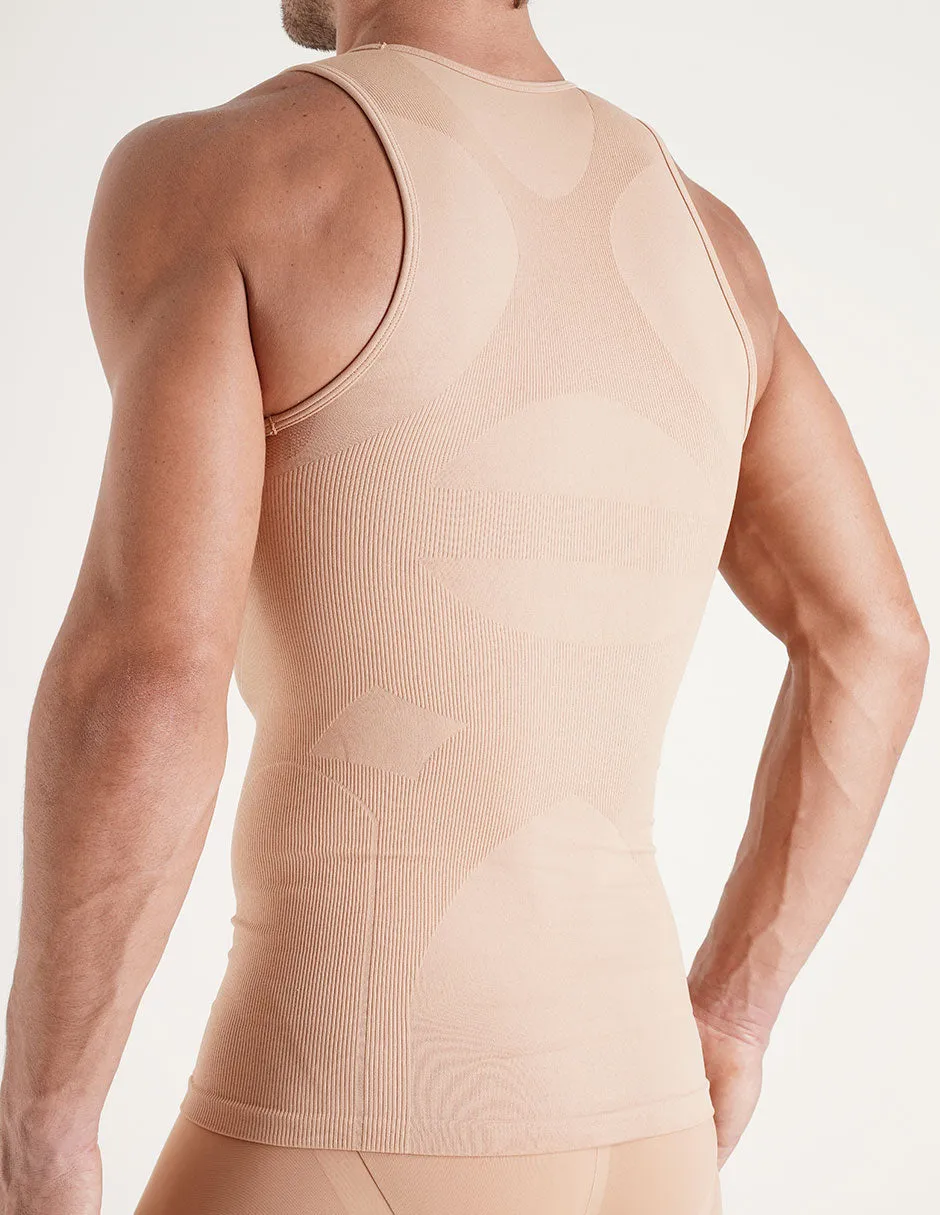Rounderbum Seamless Compression Tank Top Tan sold by Underwear Expert product image thumbnail 2