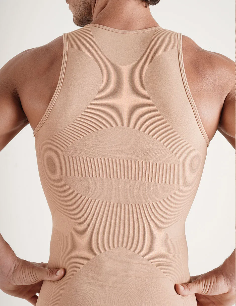 Rounderbum Seamless Compression Tank Top Tan sold by Underwear Expert product image thumbnail 4