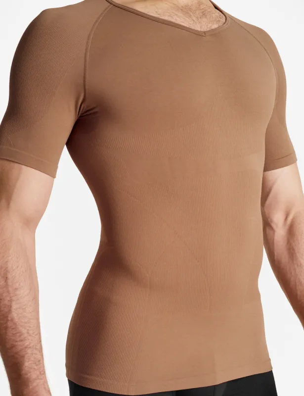 Rounderbum Seamless Compression T-Shirt Cocoa sold by Underwear Expert