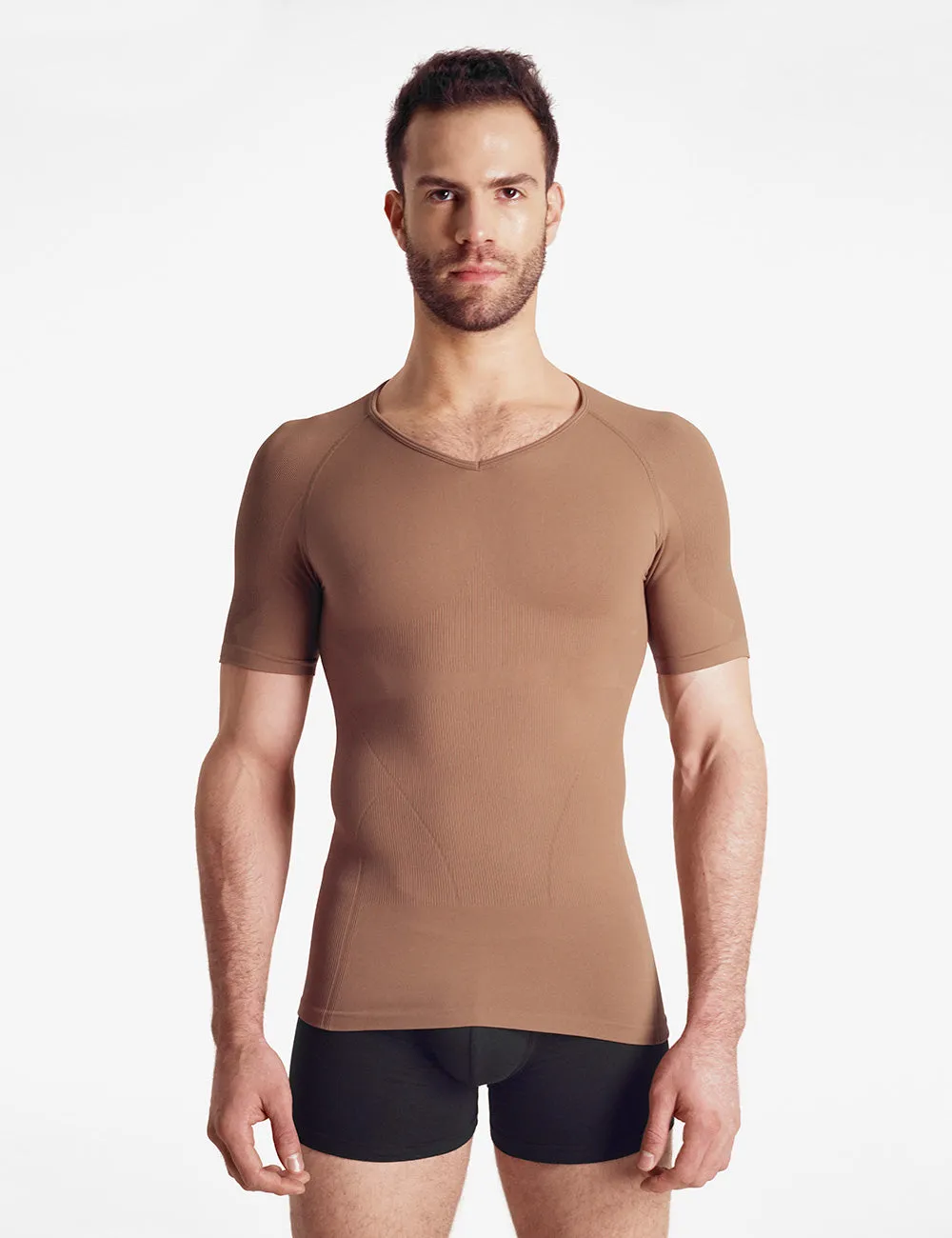 Rounderbum Seamless Compression T-Shirt Cocoa sold by Underwear Expert product image thumbnail 5