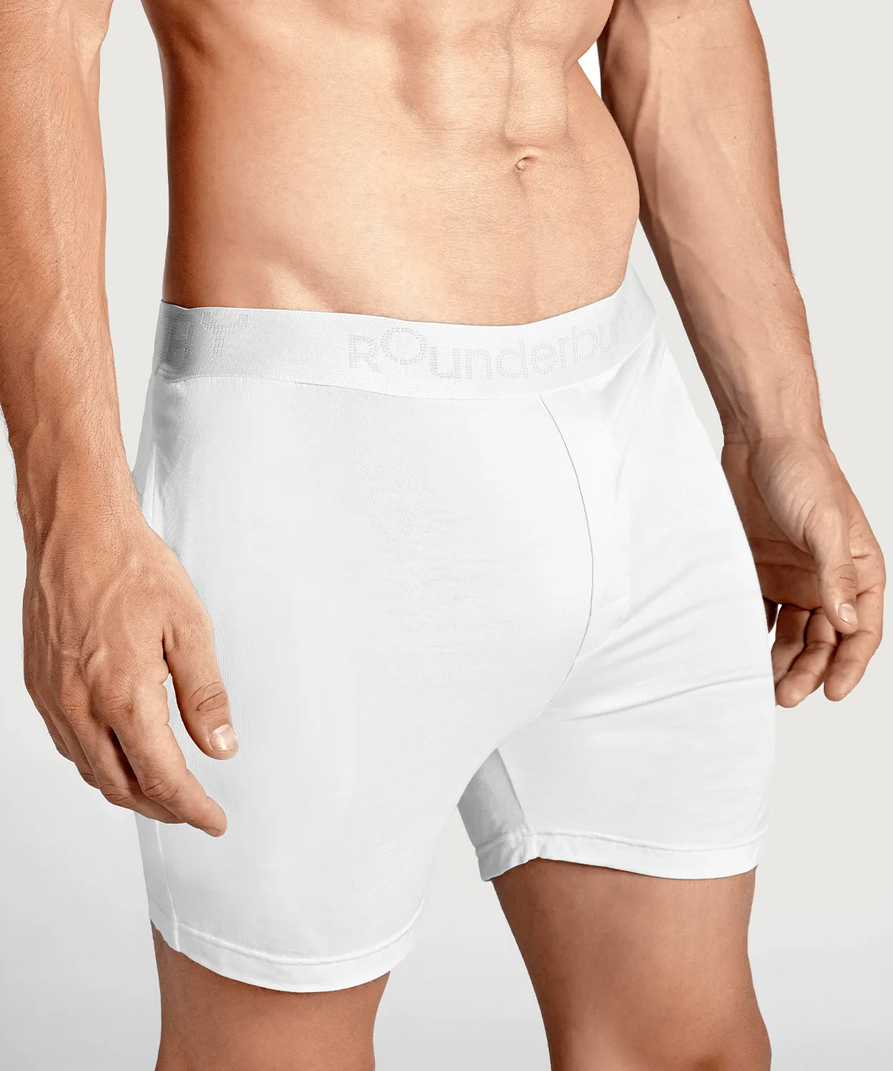 Rounderbum Bum Around Pajama Short White sold by Underwear Expert