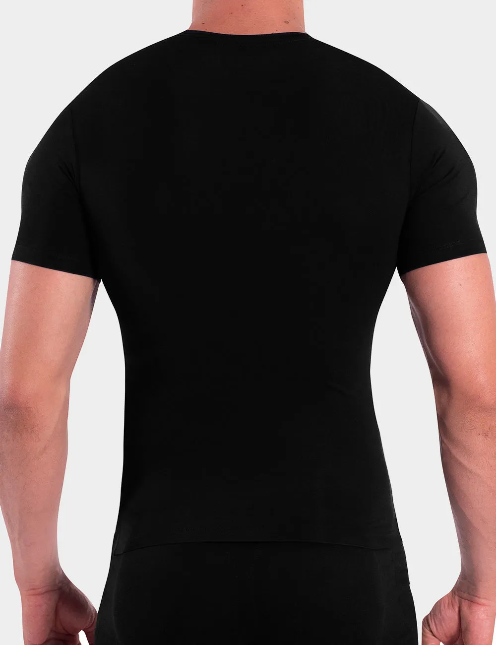 Rounderbum Cotton Compression T-Shirt Black sold by Underwear Expert product image thumbnail 3