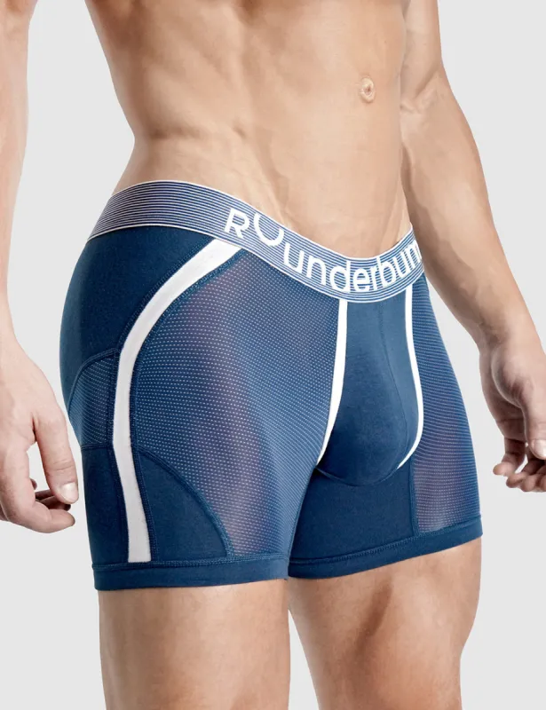 Rounderbum Anatomic Boxer Brief Navy sold by Underwear Expert