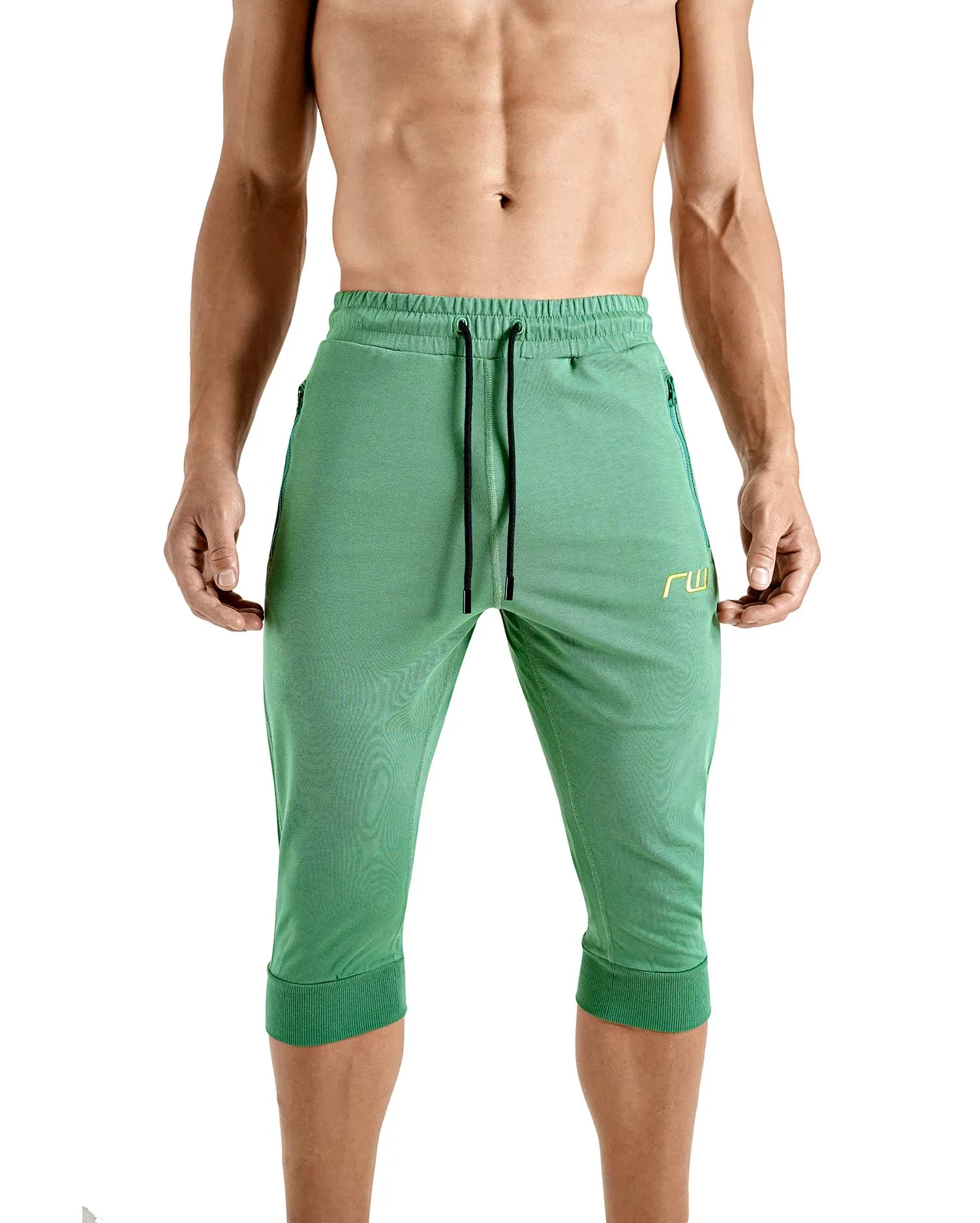 Rounderbum 3/4 Leg Joggers Sportwear 365 Green sold by Underwear Expert