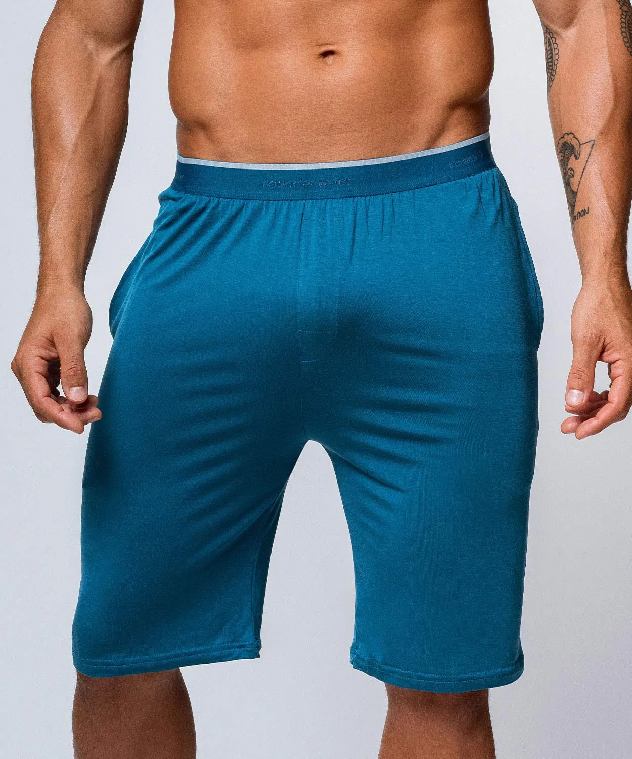 Rounderbum Homewear Shorts Blue Essentials sold by Underwear Expert