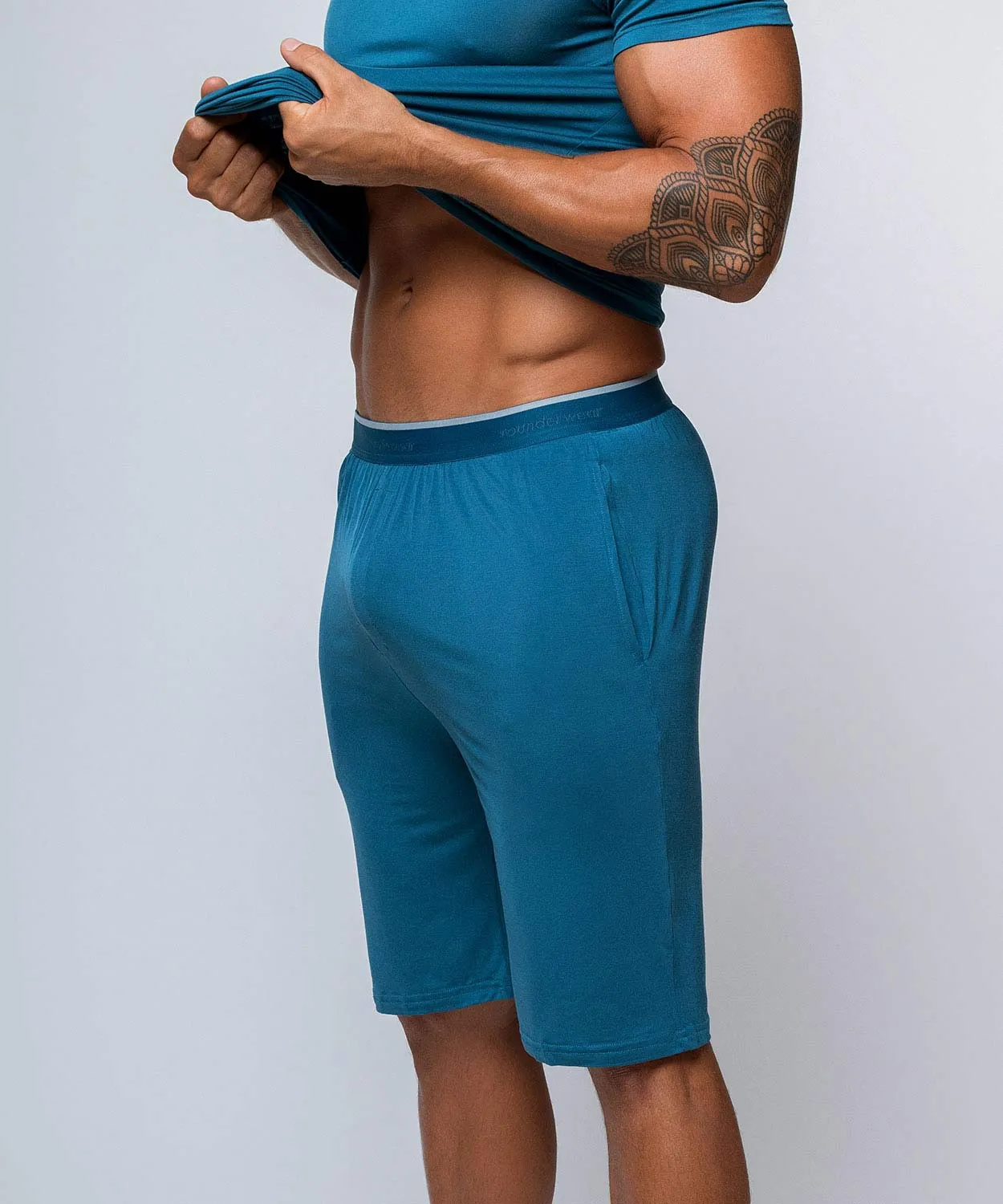 Rounderbum Homewear Shorts Blue Essentials sold by Underwear Expert product image thumbnail 4