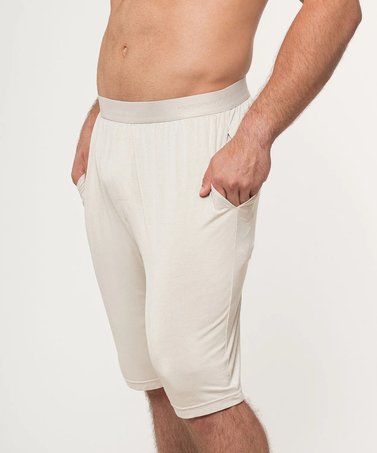 Rounderbum Homewear Shorts Bamboo Light Gray sold by Underwear Expert product image thumbnail 4