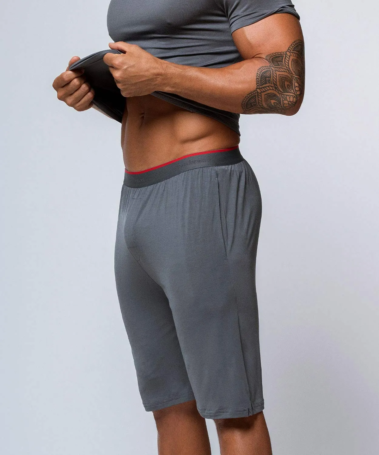 Rounderbum Homewear Shorts Essentials Gray sold by Underwear Expert product image thumbnail 4