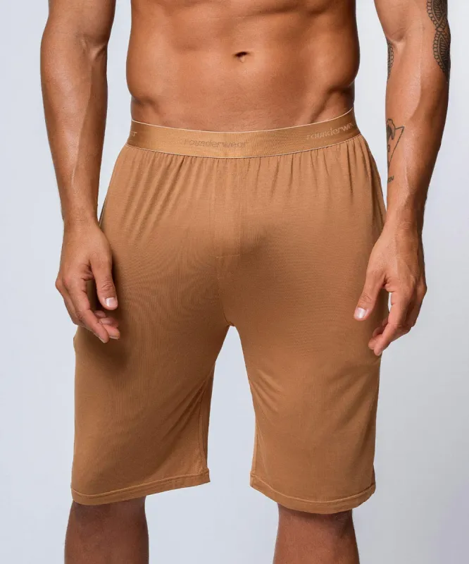 Rounderbum Homewear Shorts - Essentials Brown sold by Underwear Expert