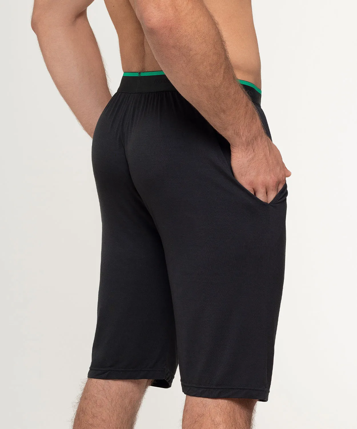 Rounderbum Homewear Shorts Bamboo Black sold by Underwear Expert product image thumbnail 2